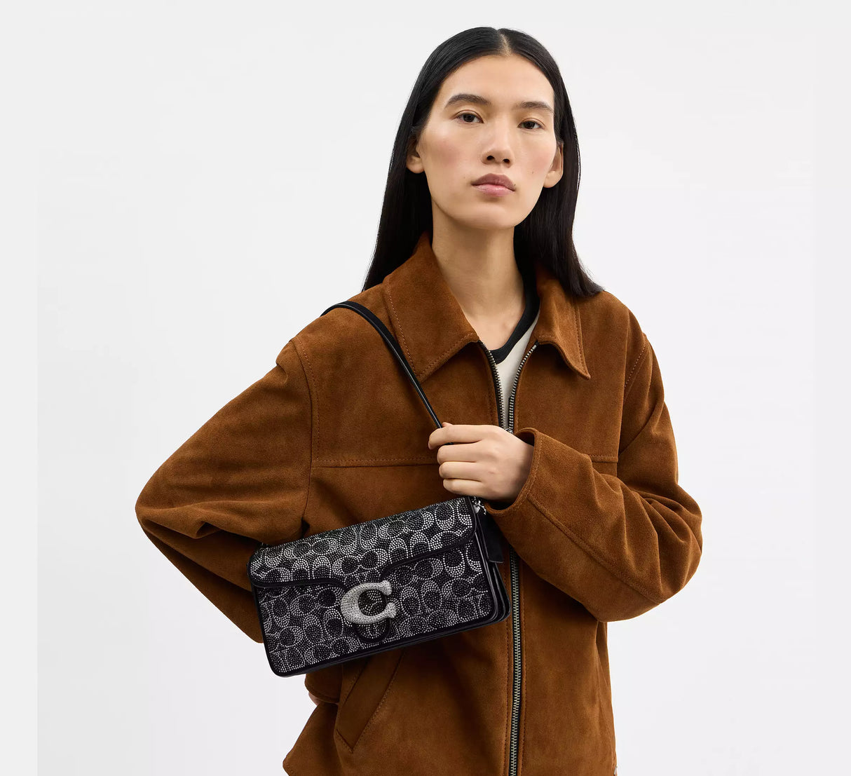 Tabby Shoulder Bag With Signature Beading