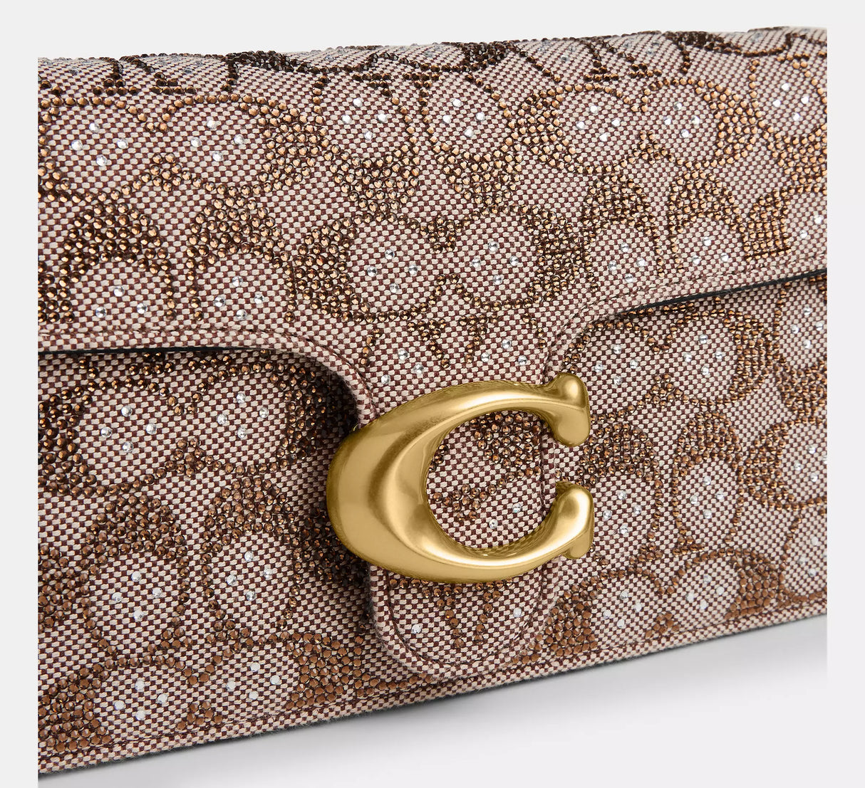 Tabby Shoulder Bag In Crystal Signature Jacquard
