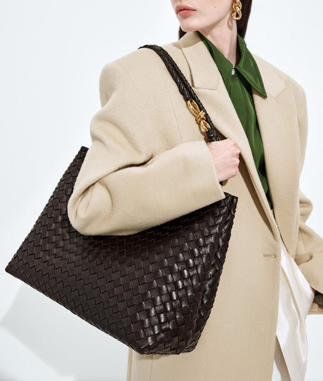 Éclat Woven Knot Bag — Large