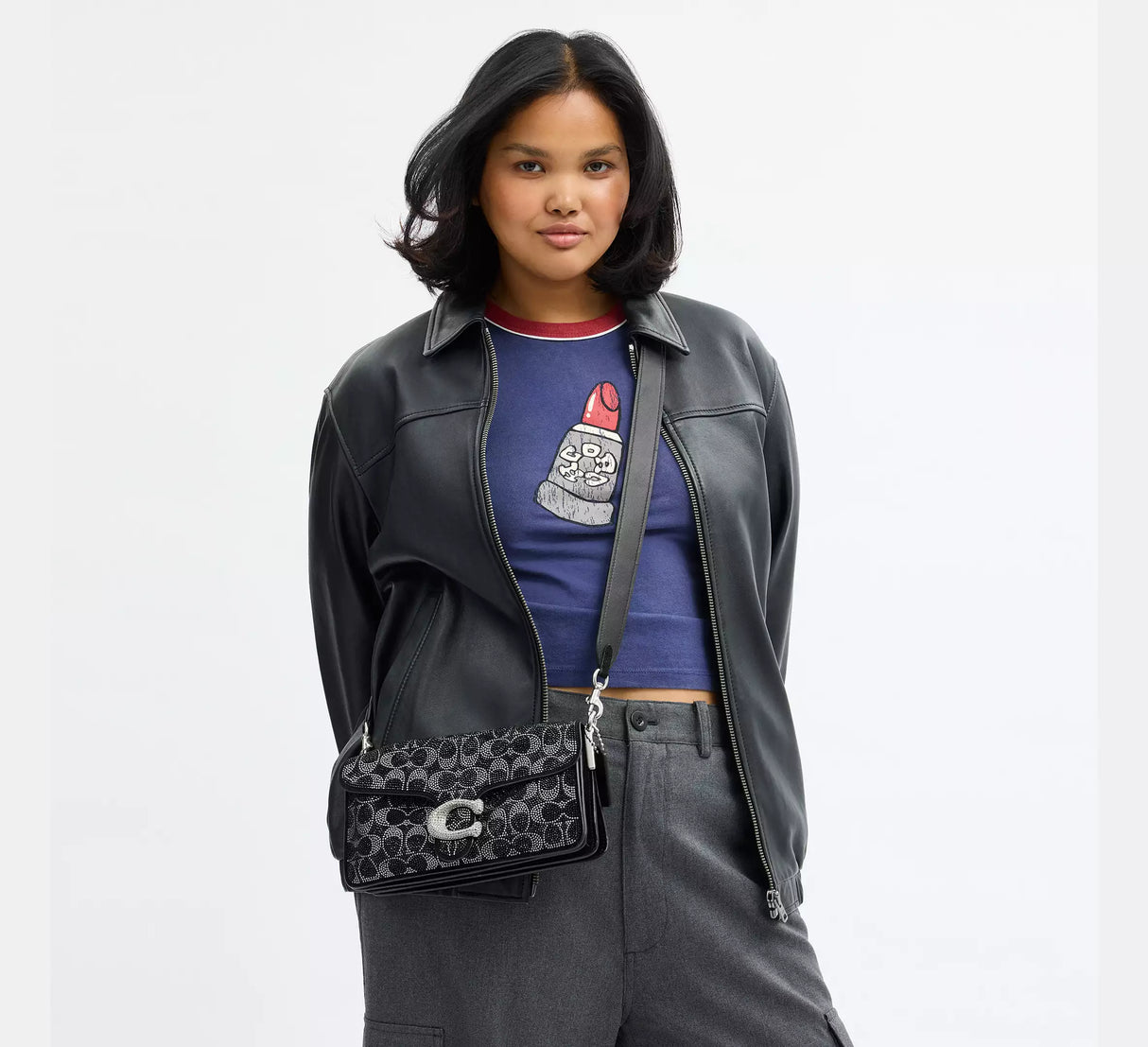 Tabby Shoulder Bag With Signature Beading