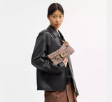 Tabby Shoulder Bag In Crystal Signature Jacquard
